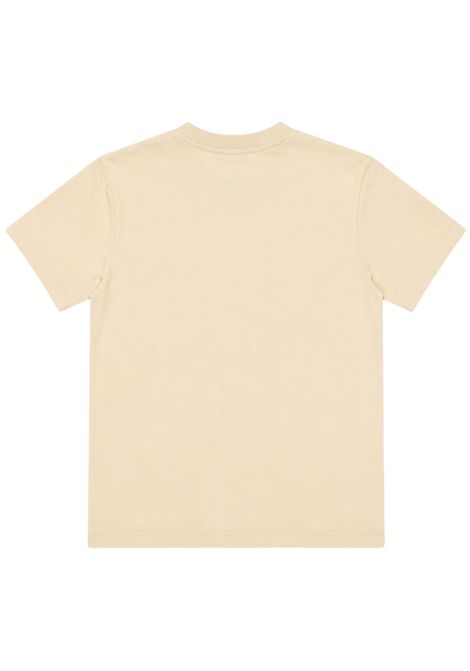 Cream cotton T-shirt for children MARCELO BURLON | JBTH056PANNA
